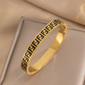 Luxe Pattern Link, Gold & White